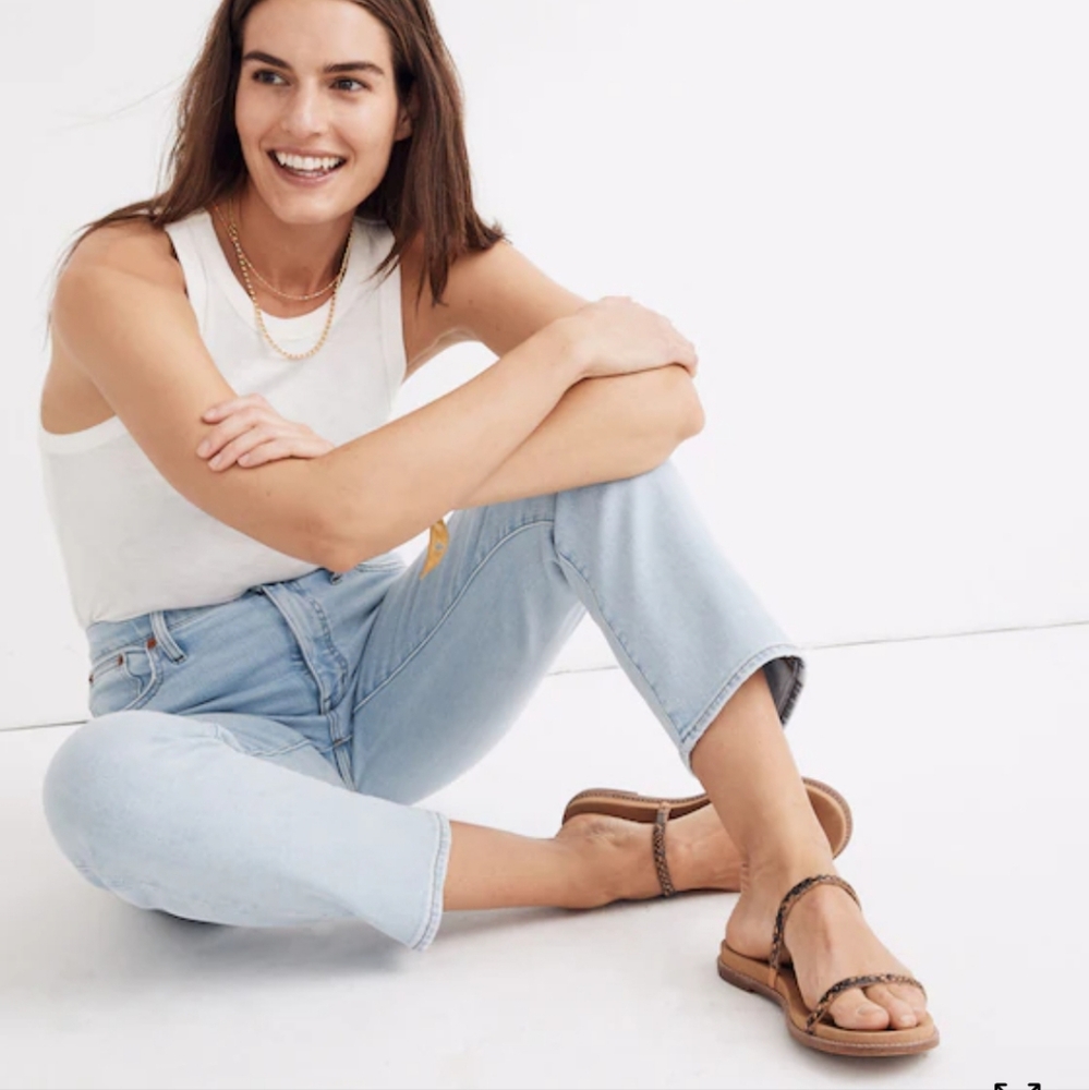 Madewell Mid-rise Classic Straight Light Blue Wash Size 30